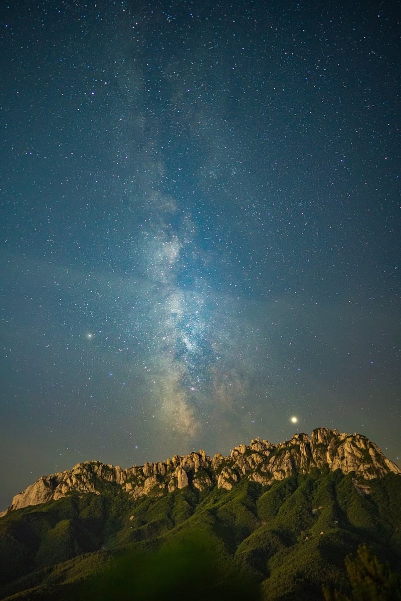 Starry night sky